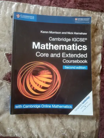 Cambridge IGCSE Mathematics Core and Extended Coursebook (2nd Edition) by Morrison & Hamshaw