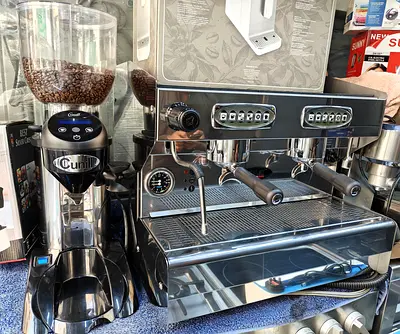Sub stainless steel 2 Grup Automatic coffee machine and grinder