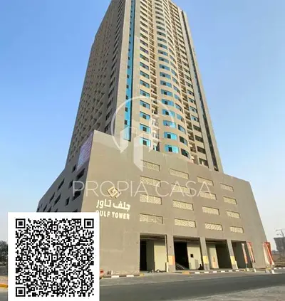 شقة غرفتين وصالة للإيجار | سهولة الوصول إلى شارع الشيخ محمد بن زايد | برج الخليج، مدينة الإمارات، عجمان