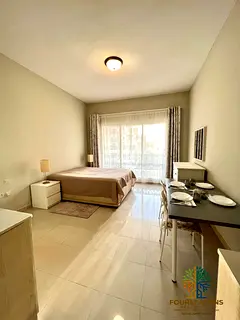 Garden View Furnished Studio for Rent | Fayrouz, Bab Al Bahr
