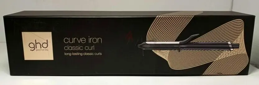 GHD Curve Classic Curl 1" Professional Curling Iron Ceramic Barrel, 400°F, Dual Voltage, Auto Shut