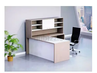Mahmayi Light Concrete-Premium White ED-LLC Executive Desk - Used