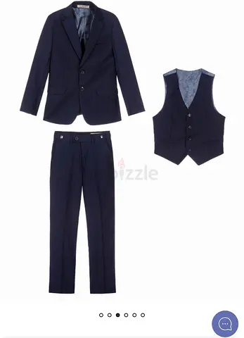Navy Blue 3-Piece boy’s Suit (Jacket, Waistcoat, Trousers) - new and in original packaging