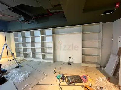 Custom Office Shelving | Office Storage Cabinets | Display Unit Carpentry Work