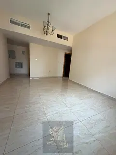 Annual rent in Al Majaz 3, beautiful 1BR apartment with sea view, 2 bathrooms, prime location, 4 pay