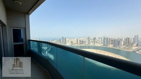 للبيع شقة غرفتين وصالة اطلالة امامية علي بحيرة الممزر