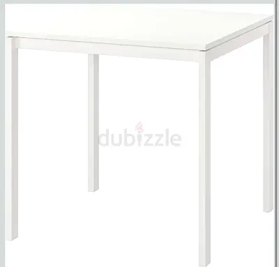 White square table you can used as study table, printer table etc - simple modern design