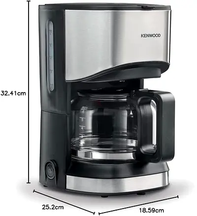 Kenwood Coffee Machine CMM05.000BM  | 6 Cup Drip Coffee & Americano | Compact Coffee Maker