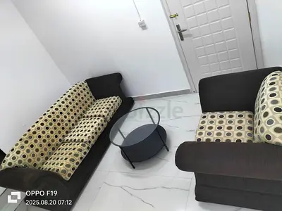 3-seater sofa and 2 single armchair set with coffee table - good condition
