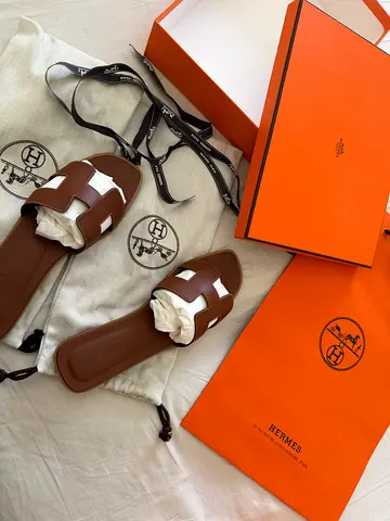 Authentic Hermes Oran slippers - Brand new