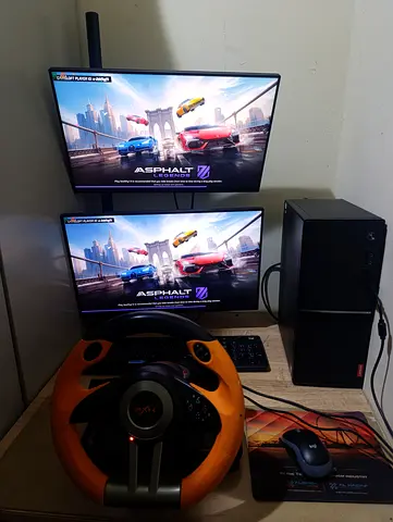 Complete i7 Gaming & Racing Setup + Dell IPS Monitor & Logitech Wireless Gear Total Bundle Price