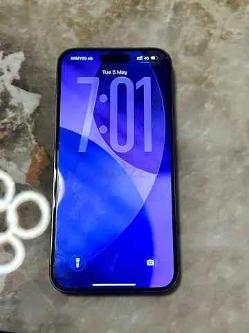 Iphone 14 pro max deep purple 256 gm Dual physical sim