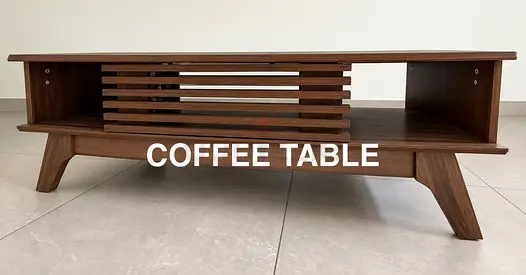 Homecenter Wallnut Coffee Table + Media Cabinet