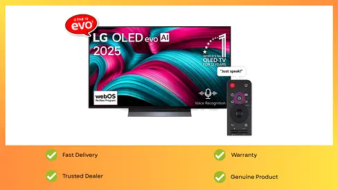 LG 77 Inch OLED Smart Tv 4K 120hz Refresh Rate 2025 C5 With Warranty 1 Year