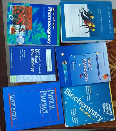 Set of Medical Textbooks – Anatomy, Biochemistry, Pathology, Pharmacognosy, Microbiology,