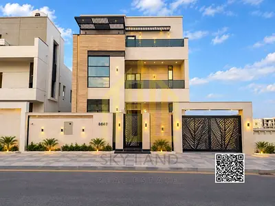 Luxury villa - 3 floors - registration fees included - in a good location - close to all services - excellent finishing - the best in Ajman