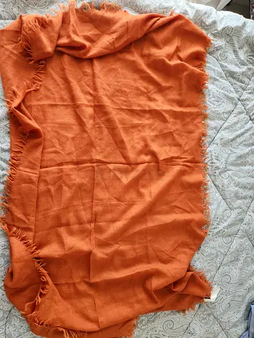 Authentic Rick Owens "Mastodon" F/W 16 Alpaca Scarf – Orange (100% Alpaca)