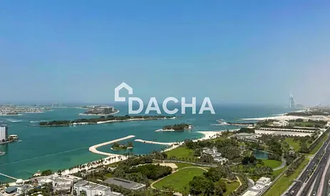 High Floor | Sea and Palm Views | Large 3BR Study