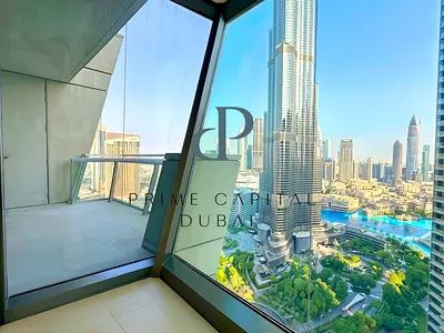 Unobstructed Burj Khalifa View | 3BR + Maid | High Floor