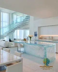 Beachfront Style 2BR Duplex | Prime Marjan Island