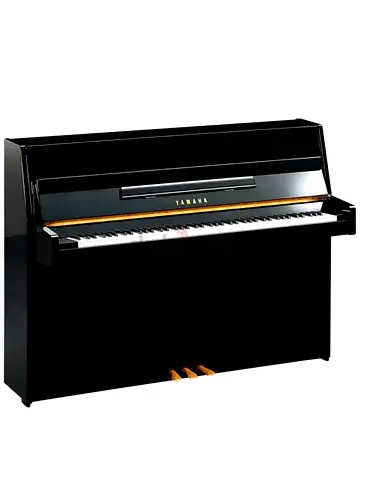 Yamaha Upright Piano Black Polished Finish with seater