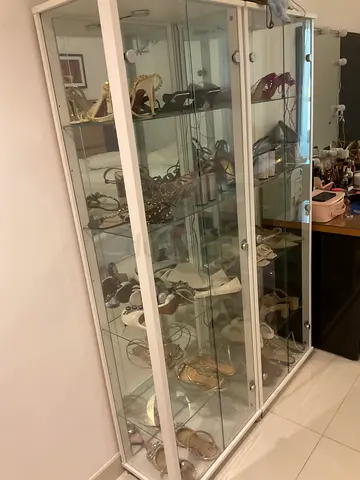 Luxury Glass Shoe Cabinet
