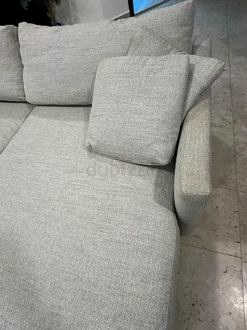Crate&Barrel Lounge Deep feather filled L Shape Sofa Beige