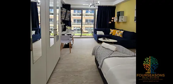 Furnished Studio Apartment | Short-Term Rent | Partial Sea view| Pacific Building A | Al Marjan Isl