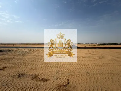 Two adjacent residential plots for sale in Al Sahma—second row from Street 36; freehold ownership available for Arab nationals