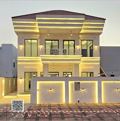 Classic villa for sale in Ajman, four master rooms with monsters