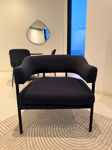 Navy Blue Accent Armchair