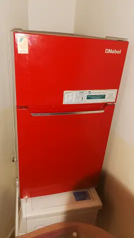 Red Nobel double-door fridge - good working condition