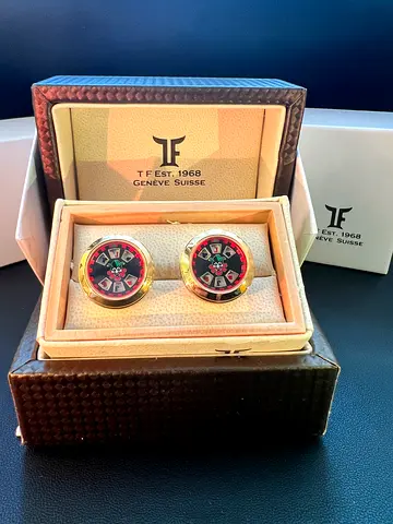 Brand New TF Est. 1968 "Joker" Roulette Cufflinks – Discontinued & Rare