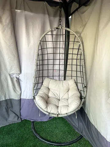Hanging Egg Chair with Cushion - Outdoor/Indoor Swing Seat