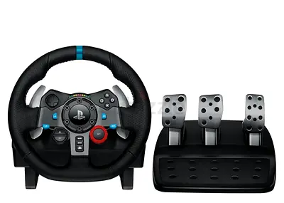 Logitech g29 steering wheel PS5 Pro, PS5, PS4, PC, Mac compatible WITH BOX
