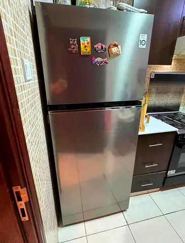 LG Silver Top-Freezer Refrigerator - 2 Door, Good Condition