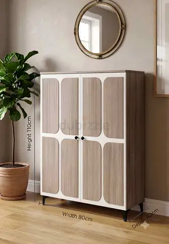 Modern Two Door Wooden Shoe rack for sale Storage Cabinet brand new