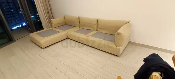 Marina home L shape Sofa Beige