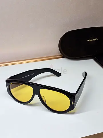 Tom Ford Unisex Yellow Lens Sunglasses with Case