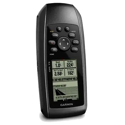 Garmin GPS 73 Handheld Marine GPS Navigator – 1000 Waypoints, 100 Tracks, SailAssist, Floating, Back