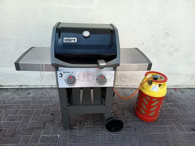 Weber Spirit II 2-burner Gas Grill with Gas Cylinder - Good Condition