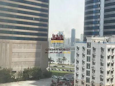 1 Bedroom & Hall for annual rent in Al Majaz 3, Sharjah. Central AC, master bedroom, 2 bathrooms, parking, spacious layout. AED 37,000/year.