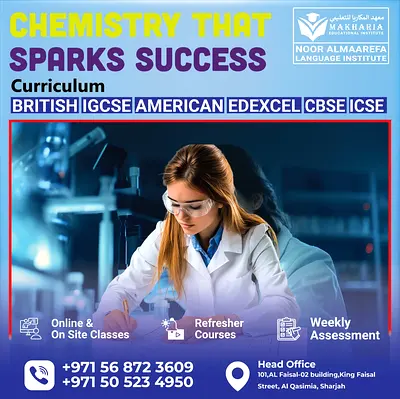 Build a Strong Foundation in Chemistry Enroll in Sharjah