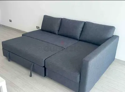 Grey Sofa Bed with Chaise — Good Condition