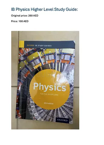 IB Physics Higher Level Study Guide (Oxford)