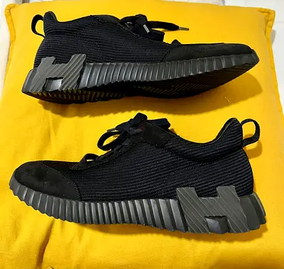 Hermes black sneakers size 41