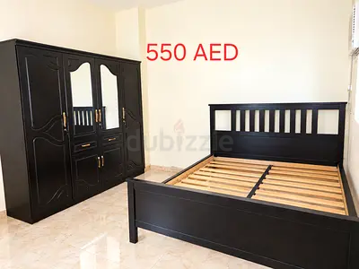 4 door cupboard and kimg size bed