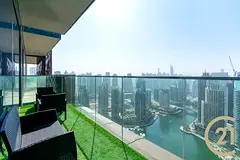 Upgraded 1BR | Lake & Marina View | High Floor