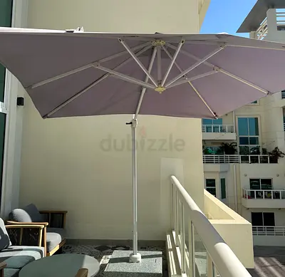 Large outdoor patio umbrella / parasol — good condition