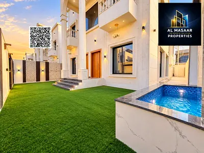 The villa of your dreams in the heart of Ajman, close to amenities; includes electricity, water, and air conditioning—freehold ownership.